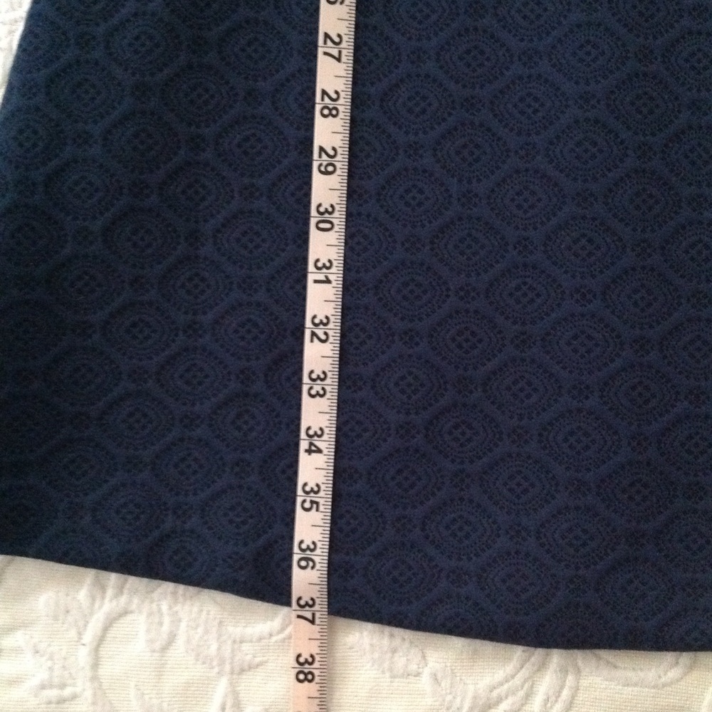 Navy Ann Taylor Loft sleeveless dress. - Picture 6 of 8